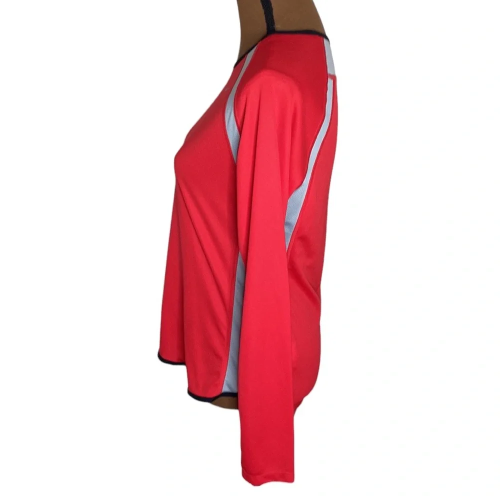 Nike fast pace dri-fit performance running long sleeve mesh inset top size M